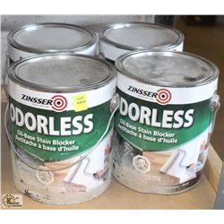 4 ZINSSER ODORLESS OIL-BASE STAIN BLOCKER