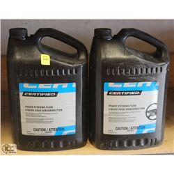 LOT OF 2 CERTIFIED 3.78L OF POWER STEERING FLUID