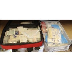 2 FIRST AID KITS & 14 LIBBEY GLASSES