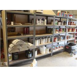 5 SECTIONS OF SHELVING