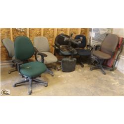 7 ASSORTED OFFICE CHAIRS