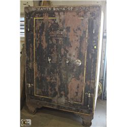 TWO COMPARTMENT CONCRETE STEEL SAFE