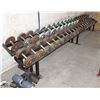 Image 1 : LOT OF ASSORTED SIZE DUMBBELLS W/ RACK