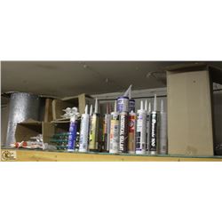 ASSORTED CAULKING, SILICONE, FIRESTOP &