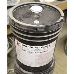 PAIL OF CORNERSTONE COATING CONCRETE DENSIFIER