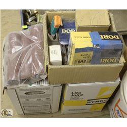 1.5 BOXES OF DRYWALL MUDS & ASSORTED SCREW,