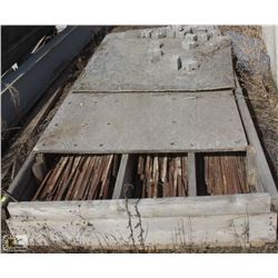 BOX OF ASSORTED FLAT BAR FOR CONCRETE SNAP TIES