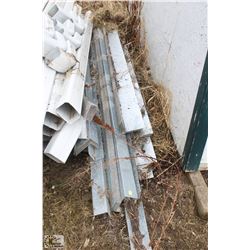 LOT OF LIGHT GAUGE STEEL ANGLE ASSORTED LENGTHS