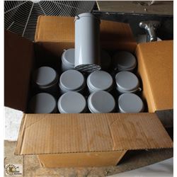 BOX OF CONCRETE TEST CYLINDERS