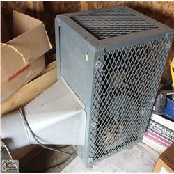 EXHAUST FAN IN CAGE ON WHEELS