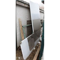 STAINLESS STEEL COUNTERTOP W/ SINK CUTOUTS