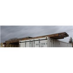 LOT OF 6 ASSORTED SIZE GLULAM BEAMS