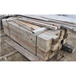 LOT OF 6" X 6" TREATED POSTS