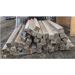 LOT OF 6" X 6" TREATED POSTS
