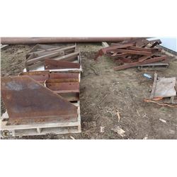 BEAM HANGERS, ANGLE BRACKETS & ASSORTED STEEL
