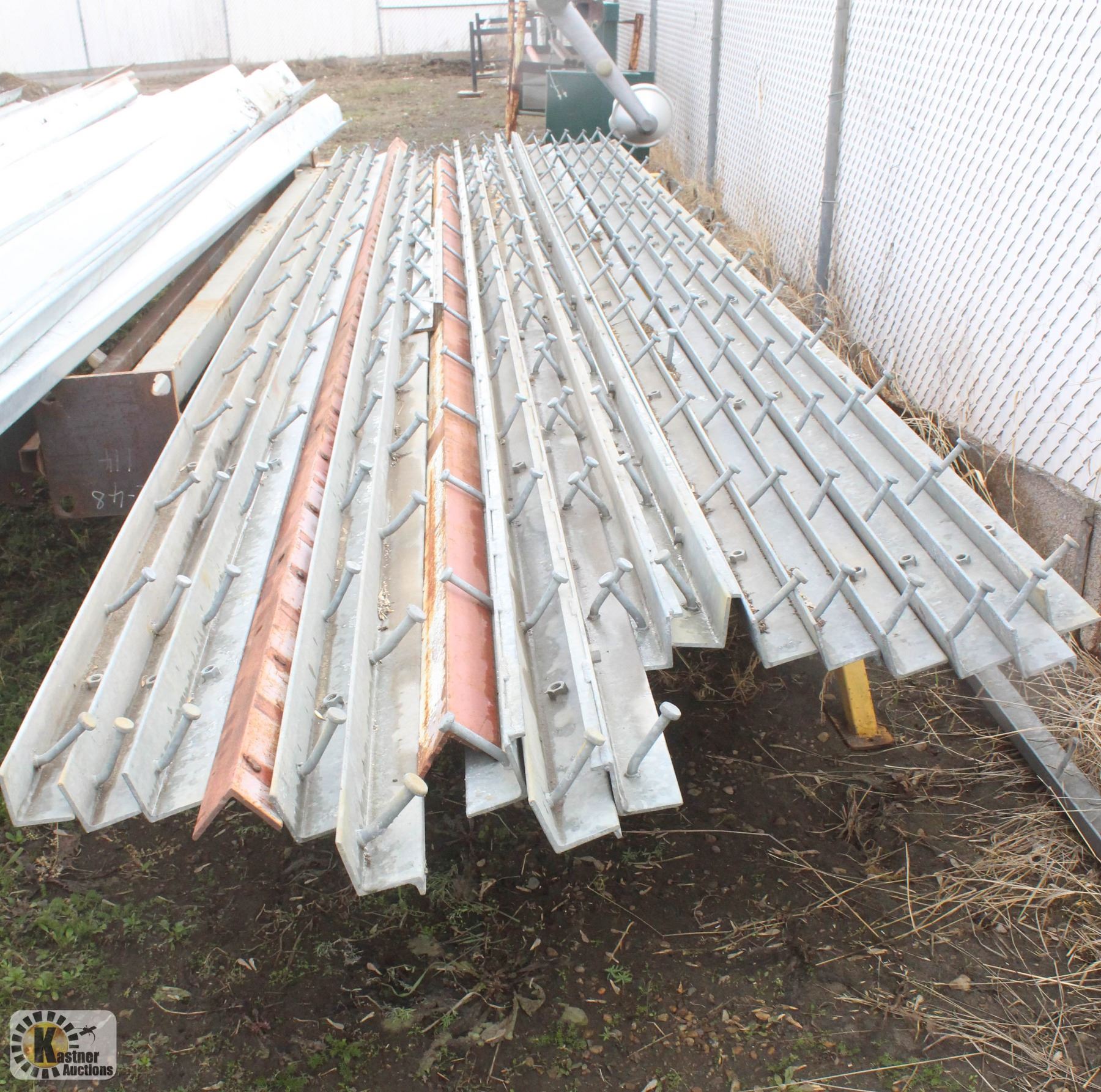 CONCRETE SLAB STEEL EDGING W/ NELSON STUDS