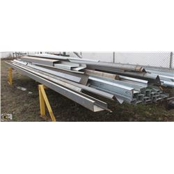 ASSORTED STEEL GIRTS, EAVE STRUTS &