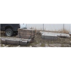 6 ASSORTED PACKS OF LUMBER INCLUDING