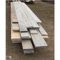 LOT OF ASSORTED LENGTH 2" X 10" & 2" X 8"