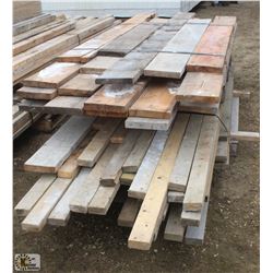 LOT OF ASSORTED LENGTH 2" X 4" & 2" X 8"