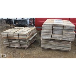 3 STACKS OF ASSORTED CONCRETE FORMWORK PLYWOOD