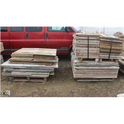 3 STACKS OF ASSORTED CONCRETE FORMWORK PLYWOOD