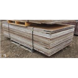 30 PLYWOOD 4' X 8' DRILLED FOR LAYDOWN CONCRETE