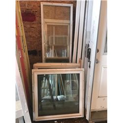 2 SEALED ALL WEATHER WINDOWS & SEALED UNIT DOOR