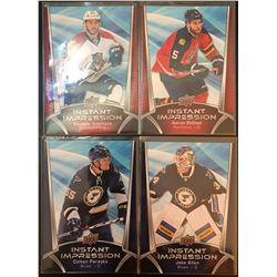 2016-17 Upper Deck Instant Impressions 4 Card Lot