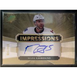 2017-18 SPX Impressions Autograph  Mark Giordano