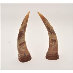 19GE-19 CARVED HORNS