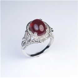 19CAI-42 RUBY  DIAMOND RING
