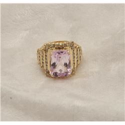 19RPS-49 PINK KUNZITE RING