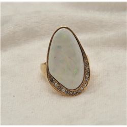 19RPS-7 OPAL  DIAMOND RING