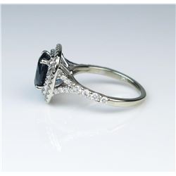 19CAI-21 SAPPHIRE  DIAMOND RING