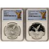 Image 1 : Set of 2018 Mexico 1 Onza Silver Libertad Coins NGC MS70 & PF70 Ultra Cameo