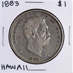 1883 $1 Kingdom of Hawaii Dollar Coin