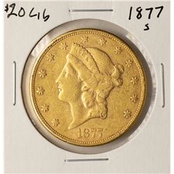 1877-S $20 Liberty Head Double Eagle Gold Coin