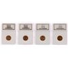 Image 1 : Lot of 1954-D/1955-D/1956-D/1957-D Lincoln Wheat Cent Coins NGC MS65RD/MS66RD
