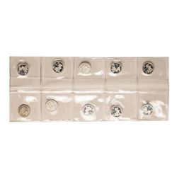 Lot of (10) Disney Mickey & Minnie Mouse Golfer 1/20 oz. .999 Fine Silver Coin R