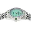 Image 5 : Rolex Men's Stainless Steel Green Mother Of Pearl Diamond Datejust Wristwatch