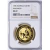 Image 1 : 1998 Australia $100 Gold Kangaroo Coin NGC MS69