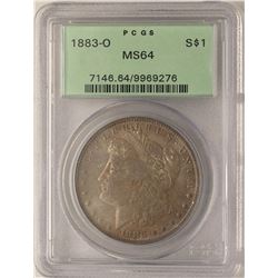 1883-O $1 Morgan Silver Dollar Coin PCGS MS64