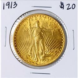 1913 $20 St. Gaudens Double Eagle Gold Coin