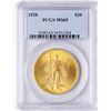 Image 1 : 1928 $20 St. Gaudens Double Eagle Gold Coin PCGS MS65
