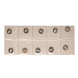 Lot of (10) Disney Mickey & Minnie Mouse 1/20 oz. .999 Fine Silver Coin Rounds