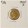 Image 1 : 1925-D $2 1/2 Indian Head Quarter Eagle Gold Coin
