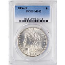 1886-O $1 Morgan Silver Dollar Coin PCGS MS63
