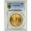 Image 1 : 1924 $20 St. Gaudens Double Eagle Gold Coin PCGS MS65