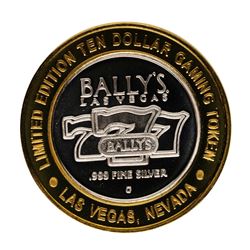 .999 Fine Silver Bally's Las Vegas, Nevada $10 Limited Edition Gaming Token